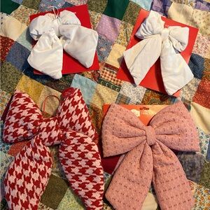 Set of Four Large Bows